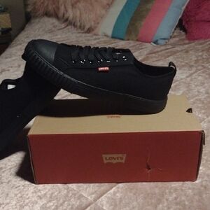 Levi's Men's Black Canvas Sneakers